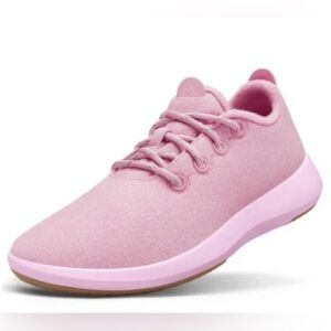 NIB Allbirds Women's Wool Runner Mizzle Buoyant Pink/Rugged Khaki Size 8